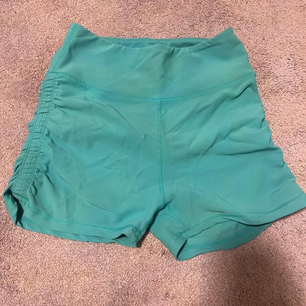 Women's Athletic Shorts in Teal